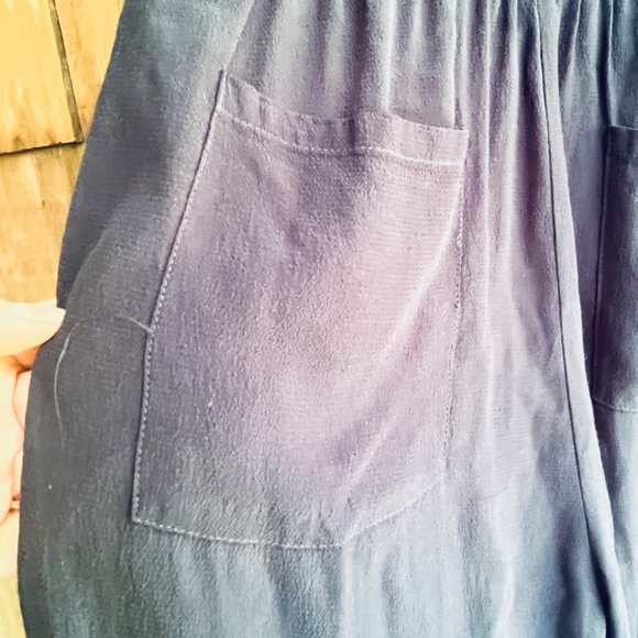 Zara Basic Navy Blue Wrap Jumpsuit Crossover Sleeveless Size XS - Picture 13 of 13